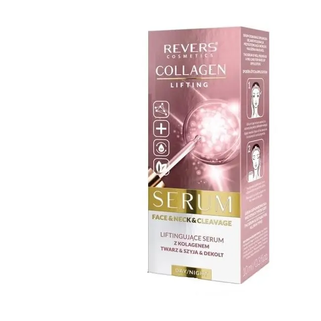 Ser pentru fata, gat si decolteu cu Colagen, cu efect de lifting, Revers, 10ml
