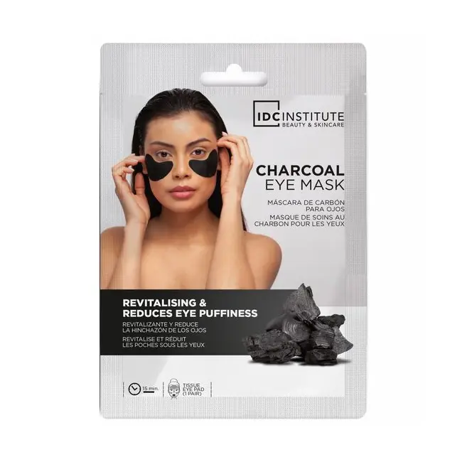 Set 2 masti pentru ochi cu carbune activ si acid hialuronic IDC Institute 3425, 8 g