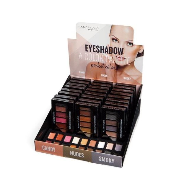 Set de 24 bucati Farduri Pocket Colors, 6 culori, Magic Studio 30770
