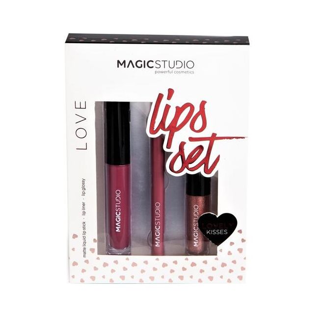 Set gloss buze Love lips Magic Studio 50568