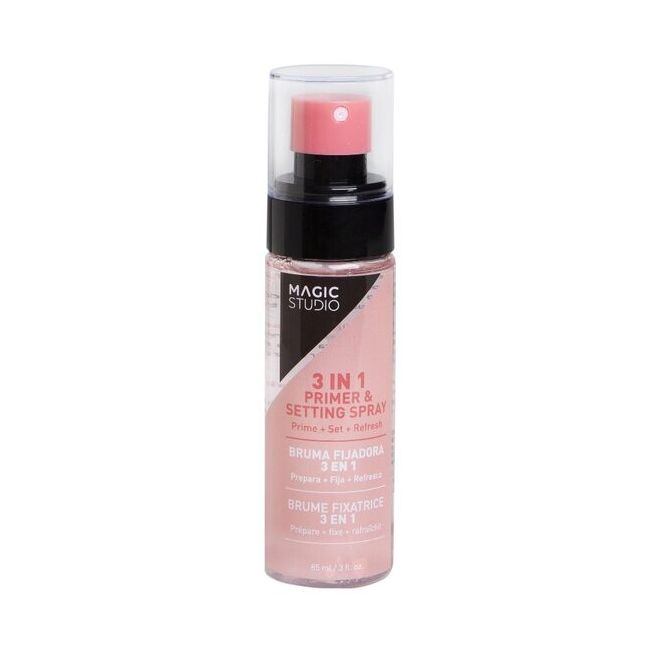 Spray pentru fixarea machiajului 3 In 1, Primer-Set-Refresh, Magic Studio