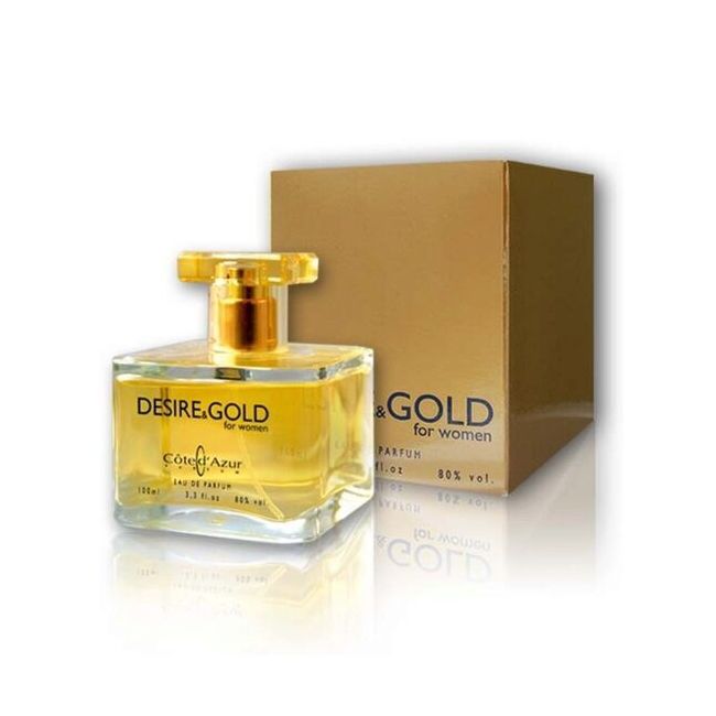 Tester Apa de Parfum Cote d'Azur Desire & Gold, Femei, 100 ml