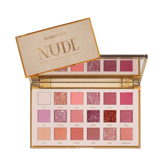 Trusa de machiaj cu oglinda, Very Nude Eyeshadow Palette, Magic Studio