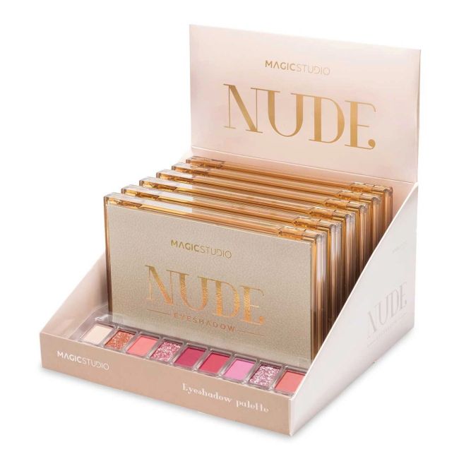 Trusa de machiaj cu oglinda, Very Nude Eyeshadow Palette, Magic Studio