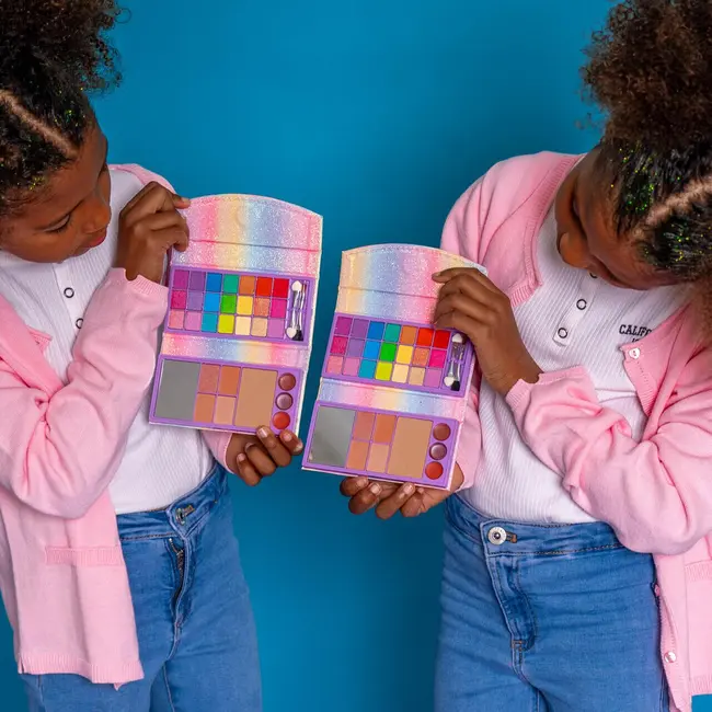 Trusa de machiaj tip portofel, Shimmer Paws, pentru fetite, Martinelia 30574