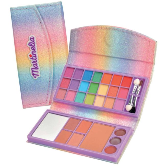 Trusa de machiaj tip portofel, Shimmer Paws, pentru fetite, Martinelia 30574
