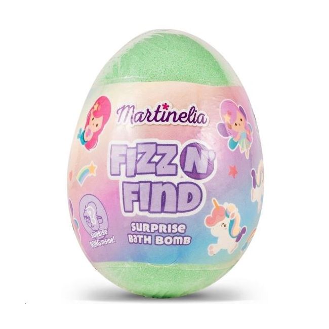 Bila de baie efervescenta cu surpriza pentru copii Martinelia, 98212, verde, 150 g