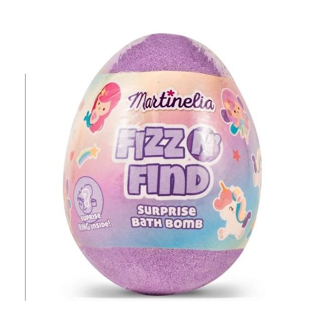 Bila de baie efervescenta cu surpriza pentru copii Martinelia, 98212, violet, 150 g