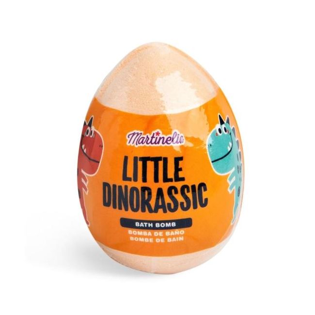 Bila efervescenta de baie Little Dinorassic Surprise Bath Bomb Martinelia 99587, portocaliu, 140 g