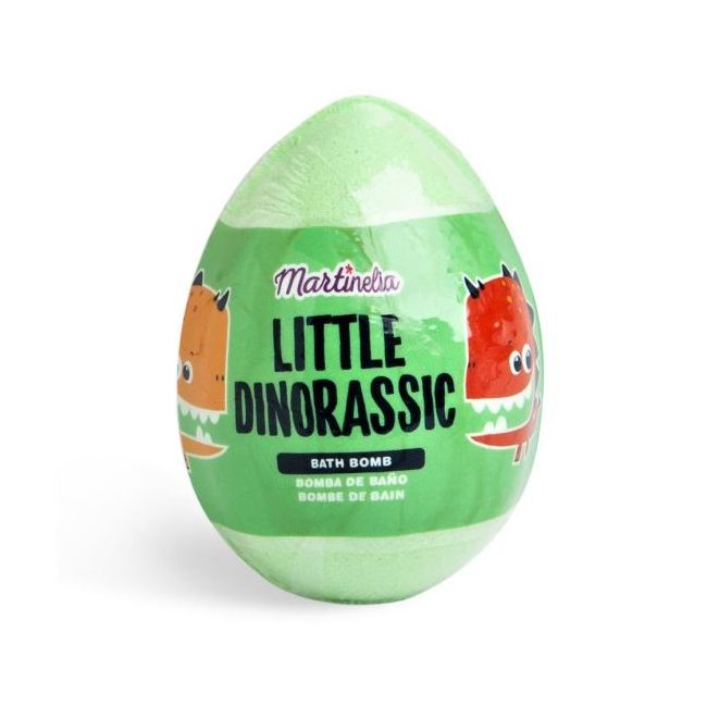 Bila efervescenta de baie Little Dinorassic Surprise Bath Bomb Martinelia 99587, verde, 140 g