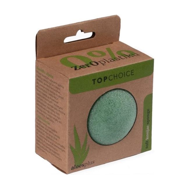 Burete Konjac pentru curatarea tenului pe baza de aloe, 0% plastic Top Choice 37269