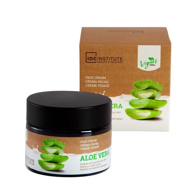 Crema de fata cu aloe vera vegana IDC Institute 42104, 50ml