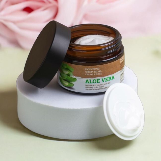 Crema de fata cu aloe vera vegana IDC Institute 42104, 50ml