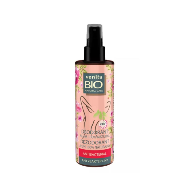 Deodorant vegan antibacterian cu alaun pentru femei Venita 100 ml