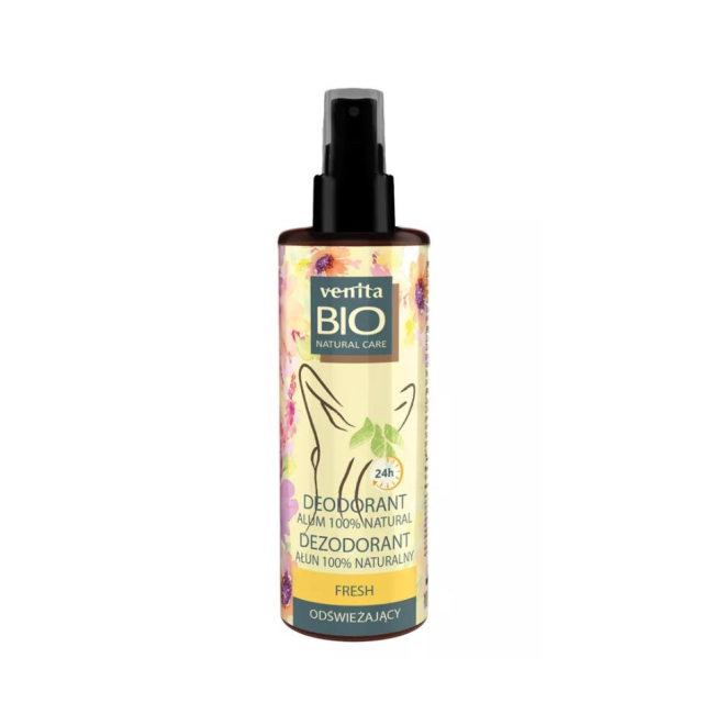 Deodorant vegan pentru femei, cu alaun Fresh Venita 100 ml