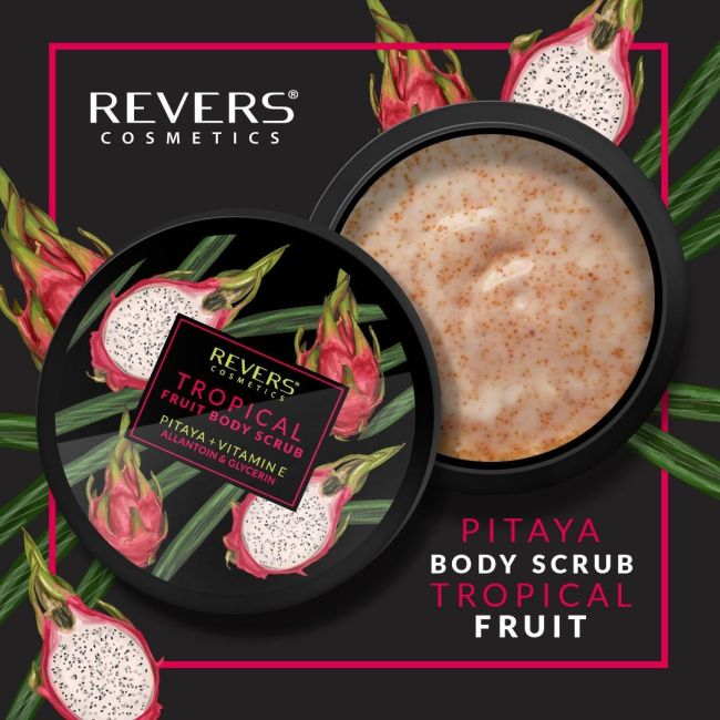 Exfoliant de corp cu granule grosiere cu extract de Fructul Dragonului Revers 200 ml