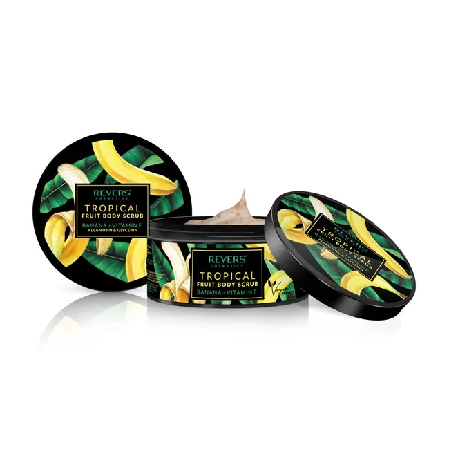 Exfoliant de corp cu granule grosiere cu extract de floare de banane Revers 200 ml