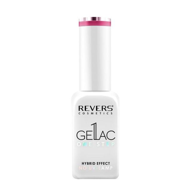 Lac de unghii Gellac 1 Step, Hybrid Effect, Non UV, Revers, 06  Roz intens, 10 ml