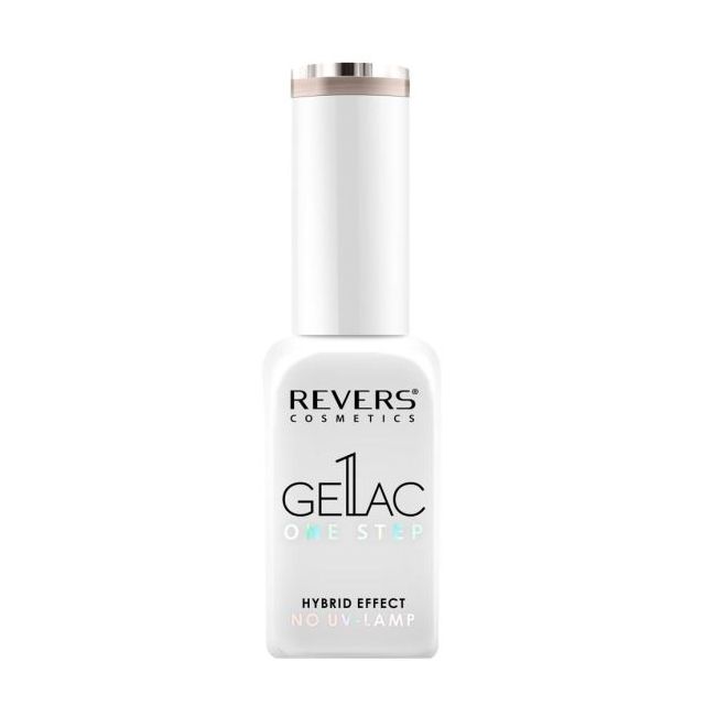 Lac de unghii Gellac 1 Step, Hybrid Effect, Non UV, Revers, 25 Crem nude, 10 ml
