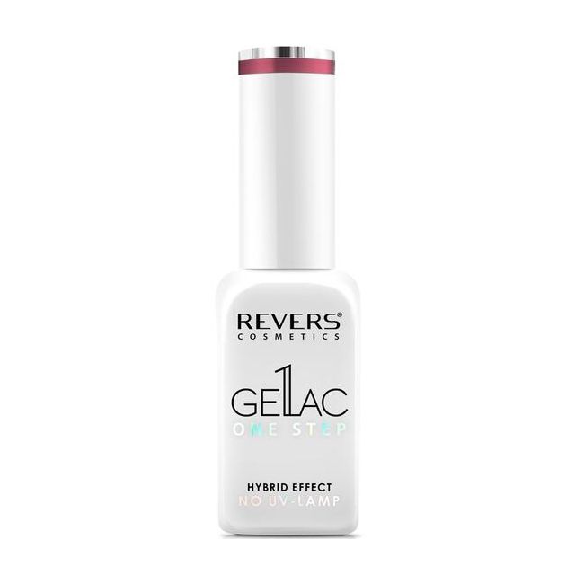 Lac de unghii Gellac 1 Step, Hybrid Effect, Non UV, Revers, 30 Roz inchis, 10 ml