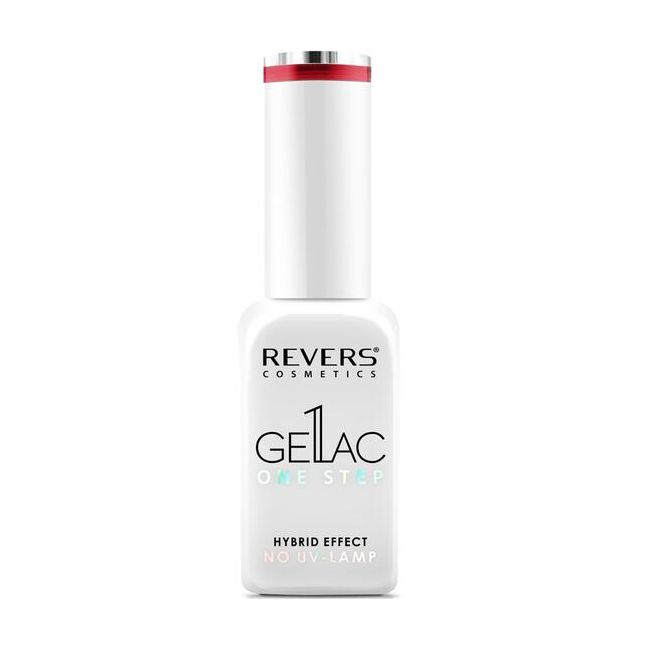 Lac de unghii Gellac 1 Step, Hybrid Effect, Non UV, Revers, 38 Rosu, 10 ml
