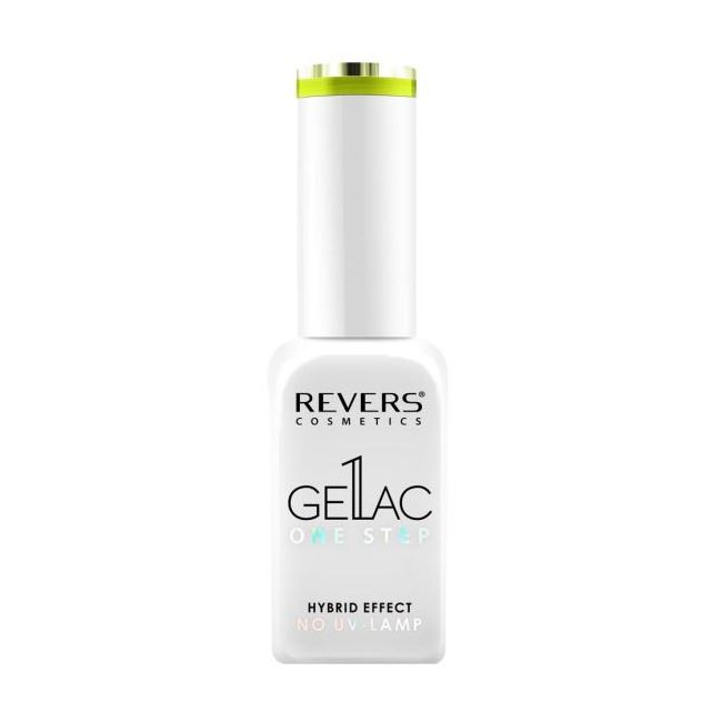 Lac de unghii Gellac 1 Step, Hybrid Effect, Non UV, Revers, 56 Galben Neon, 10 ml