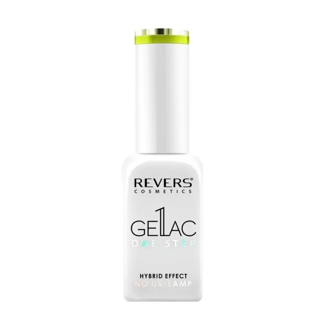 Lac de unghii Gellac 1 Step, Hybrid Effect, Non UV, Revers, 56 Galben Neon, 10 ml