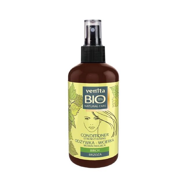 Lotiune par vegana, fortifianta, cu extract de mesteacan, pentru par gras, cu tendinta de cadere,Venita, 100 ml