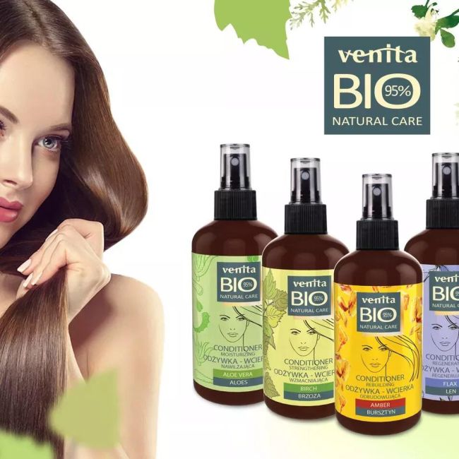 Lotiune par vegana, fortifianta, cu extract de mesteacan, pentru par gras, cu tendinta de cadere,Venita, 100 ml