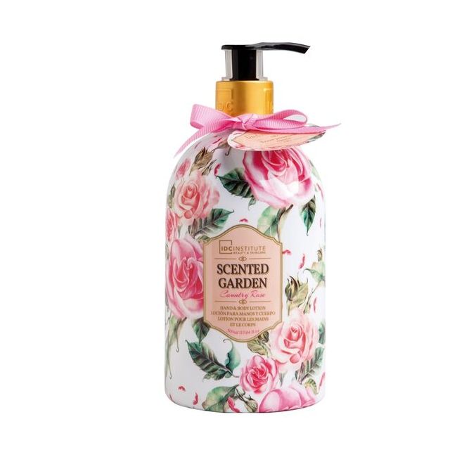 Lotiune pentru maini si corp Scented Garden Rose IDC Institute 40194, 500 ml