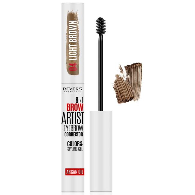 Set 12 bucati Gel styling corector sprancene 8 in 1 Brow Artist Revers, 7 ml