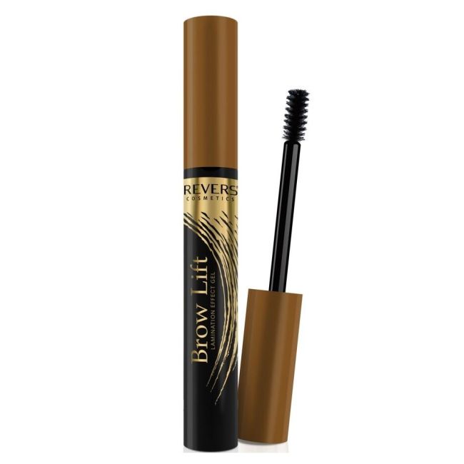 Set 12 bucati gel pentru sprancene cu efect de laminare Revers, 10 ml, negru/maro/maro inchis