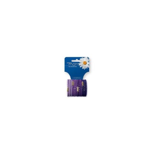 Set 12 elastice de par, mov, Top Choice TC21312