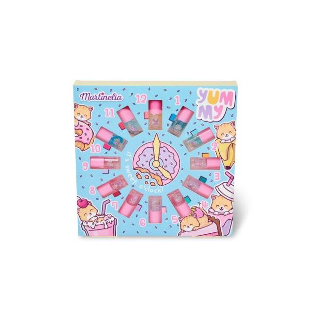 Set 12 lacuri de unghii pentru copii Yummy Clock Martinelia 30602