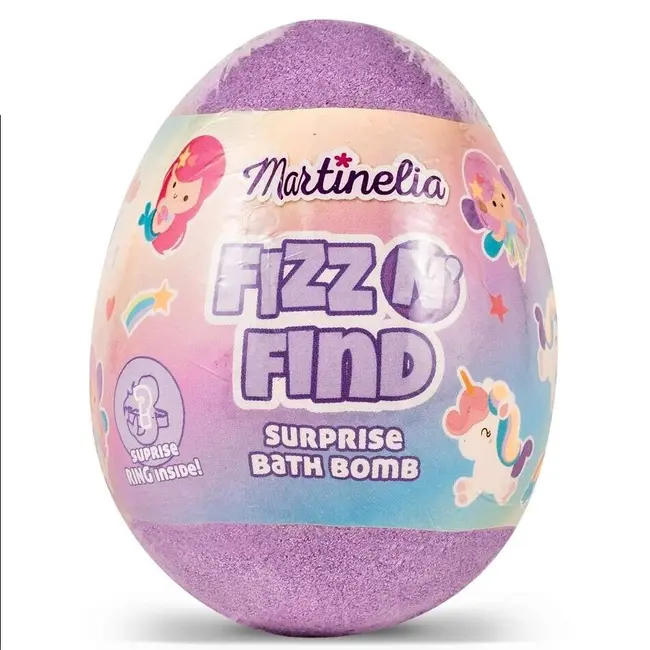 Set 16 bile de baie efervescente cu surpriza pentru copii Martinelia, 98212, 150 g