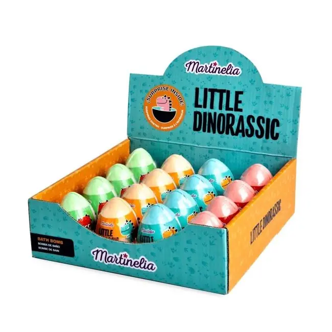 Set 16 bile efervescente de baie Little Dinorassic Surprise Bath Bomb Martinelia 99587, 140 g