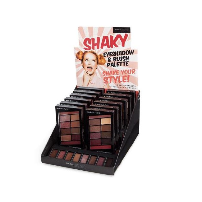 Set 16 bucati Paleta fard de pleoape și fard de obraz Shaky Magic Studio 60740