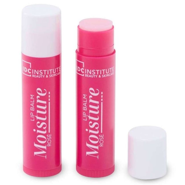 Set 2 balsam de buze cu hidratare intensa Moisture Rose Duo IDC Institute 42102, 2x4 g