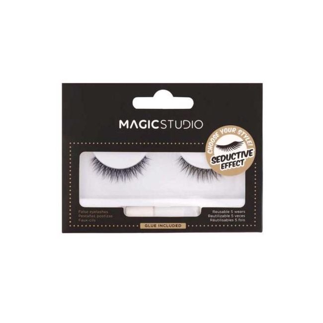 Set 2 gene vegane Seductive Effect Faux Mink Magic Studio 10013, negre