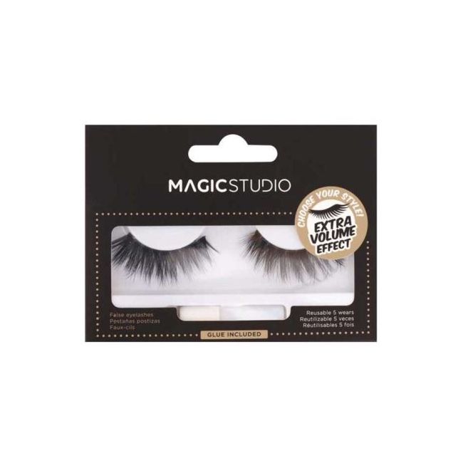 Set 2 gene vegane pentru extra volum Faux Mink Magic Studio 10012, Extra Volume Effect, negre