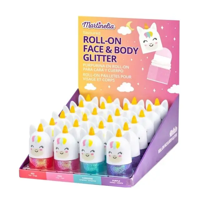 Set 24 bucati Roll-on pentru fata si corp cu sclipici Martinelia  1168C