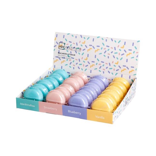 Set 24 bucati balsam cu aroma de fructe Macaron IDC Institute 11400, 5 g