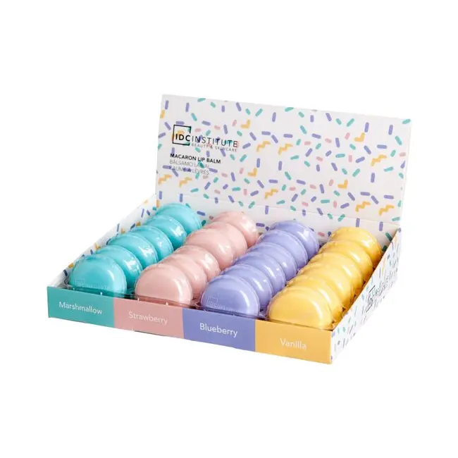 Set 24 bucati balsam cu aroma de fructe Macaron IDC Institute 11400, 5 g
