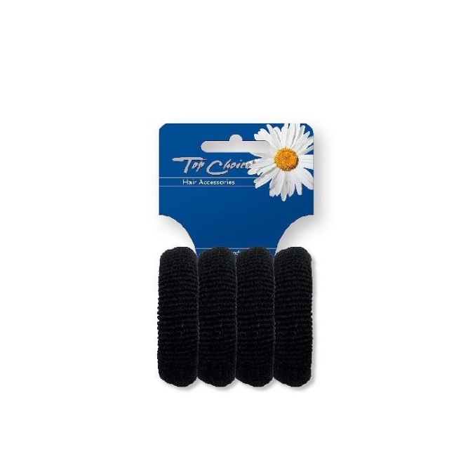 Set 4 elastice de par negre, Top Choice TC22531