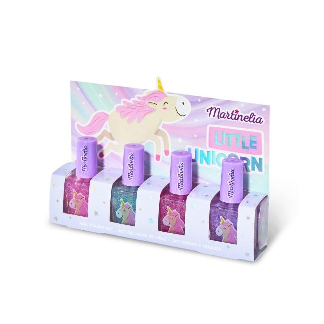 Set 4 lacuri de unghii copii Little Unicorn Martinelia 30645