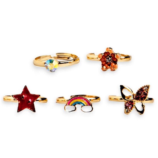 Set 5 inele asortate I'm Dreaming In Colors Martinelia MR8903B