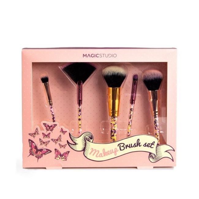 Set 5 pensule cosmetice Pin Up Pink Magic Studio 8101Z