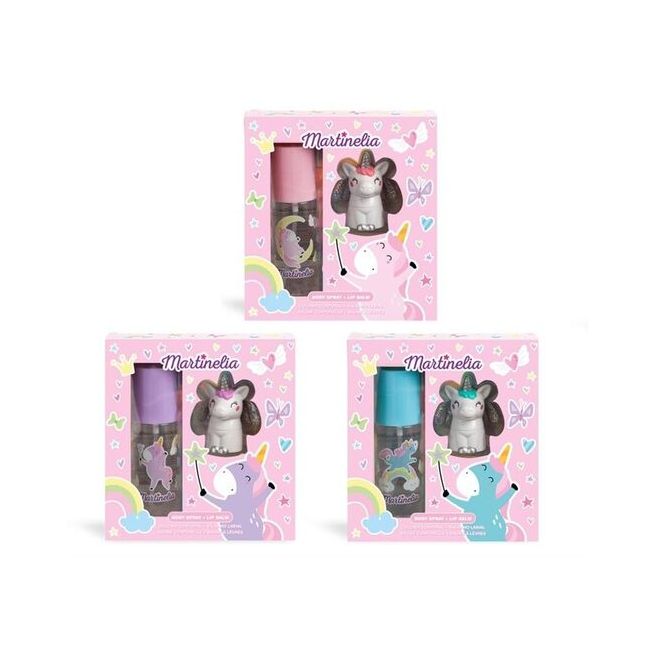 Set 6 bucati body mist si balsam de buze Mr Sweet Dreams Martinelia 24185, 103ml