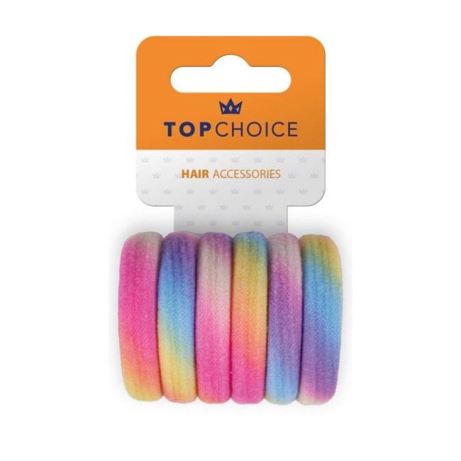 Set 6 elastice de par Rainbow, Top Choice TC26386