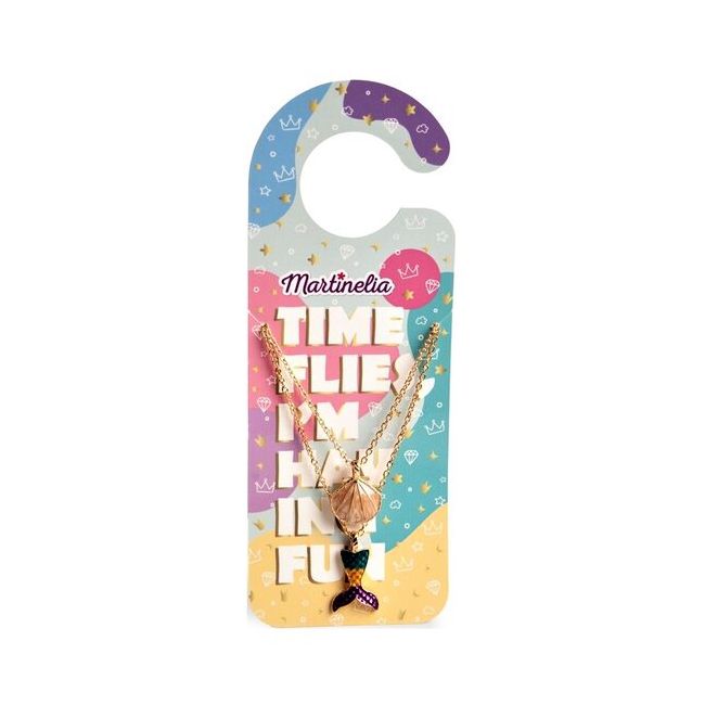 Set doua lantisoare cu medalioane Time flies I'm having fun Martinelia 8902B